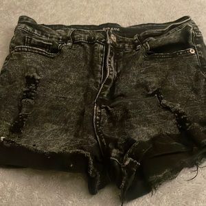 Black Demi jean shorts